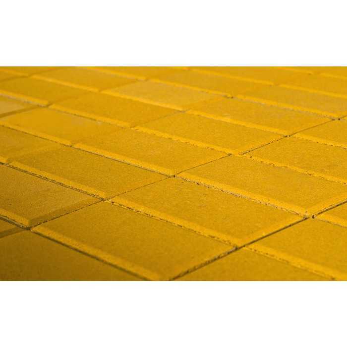 Плитка тротуарная BRAER Прямоугольник желтый, 200x100x60 мм